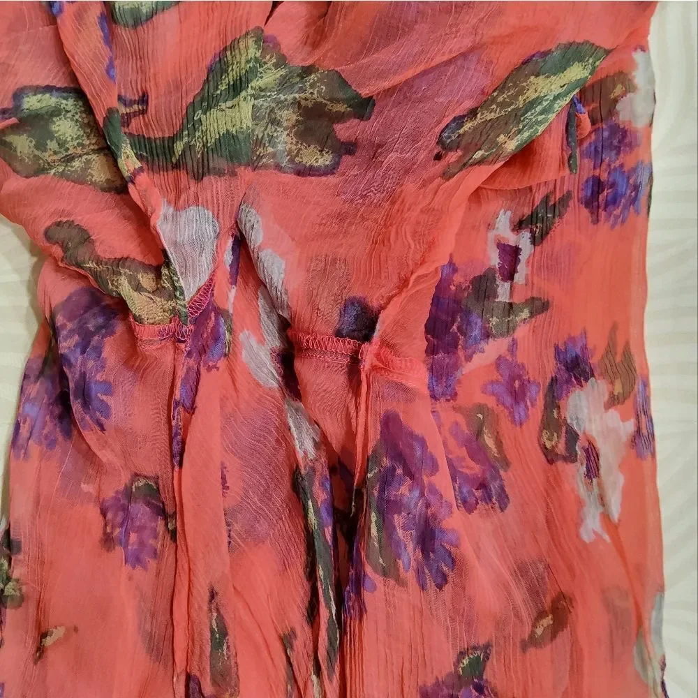 Free People Cheer Chiffon Katomi Cardigan Size L